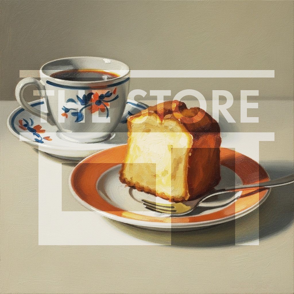 【イラスト素材】いろいろな画風のコーヒーとケーキのイラスト