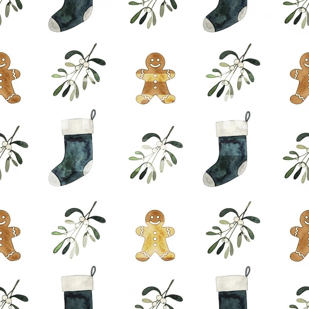 【イラスト素材】いろいろなクリスマス模様のイラスト