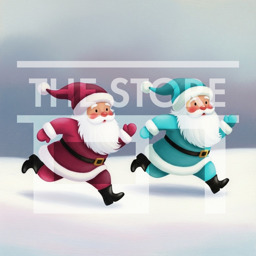 【イラスト素材】双子のサンタ1