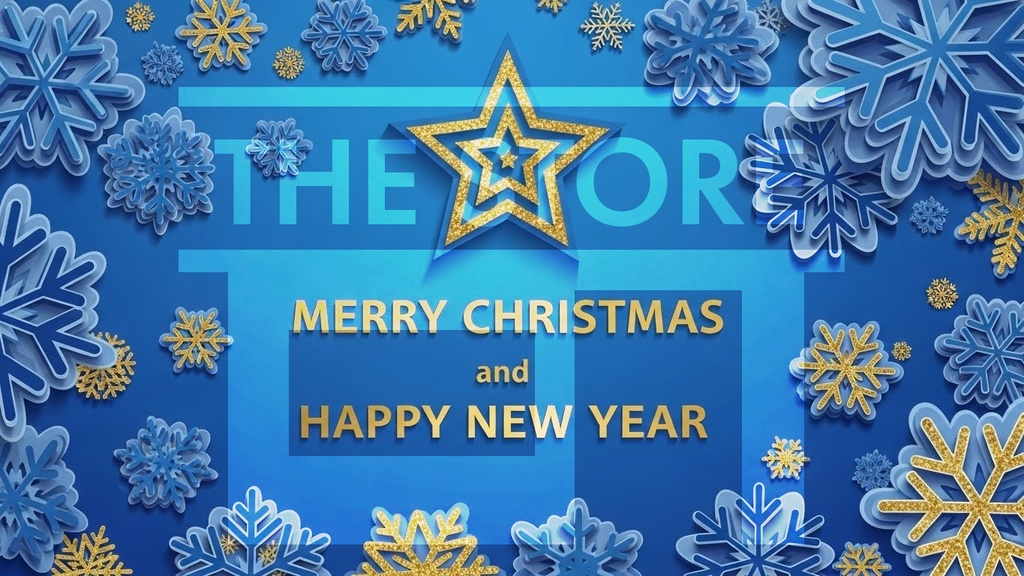 メリークリスマスと新年のイラスト素材