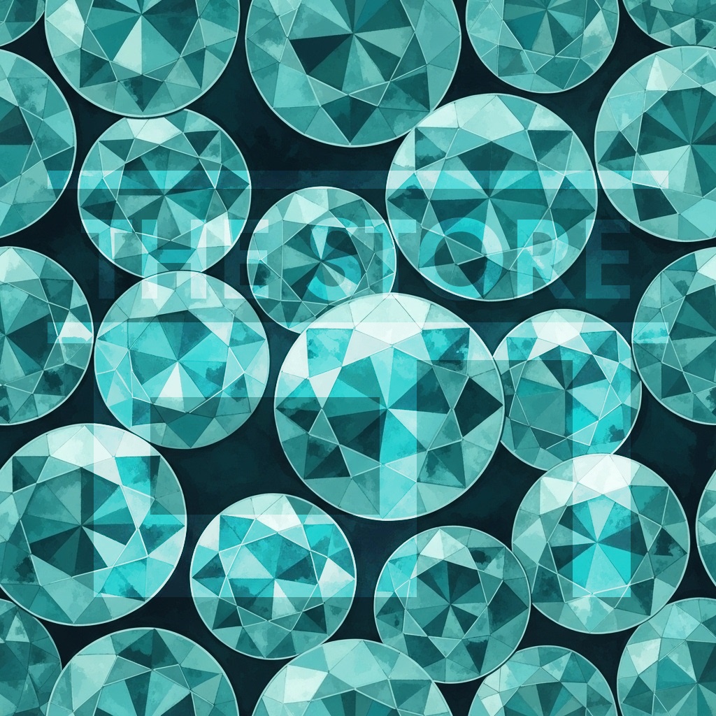 【イラスト素材】宝石のデザインペーパー