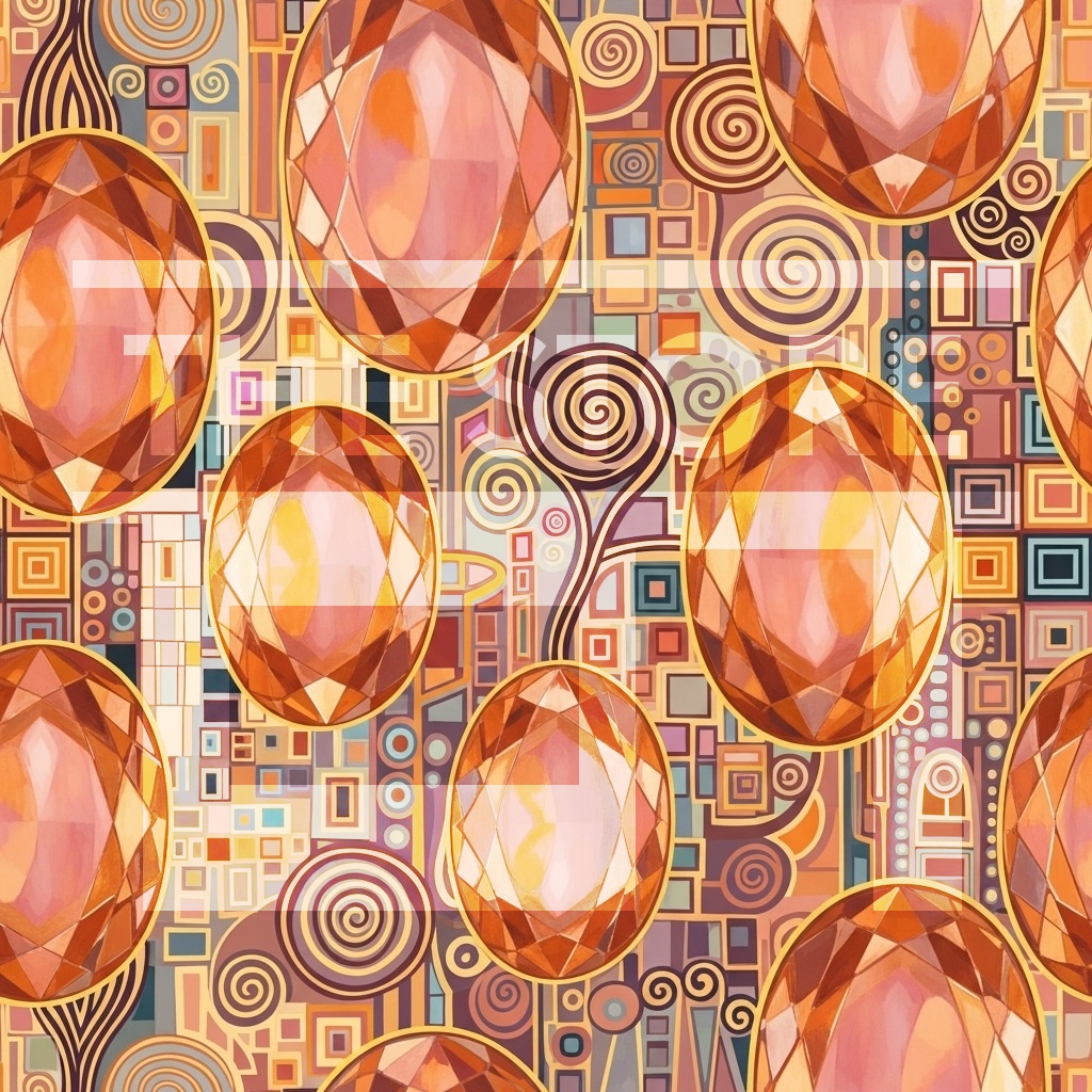 【イラスト素材】宝石のデザインペーパー