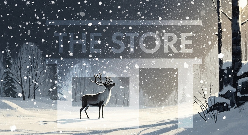 【イラスト素材】冬の景色