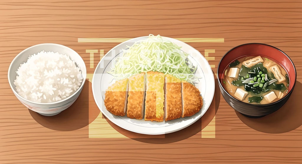 【イラスト素材】定食