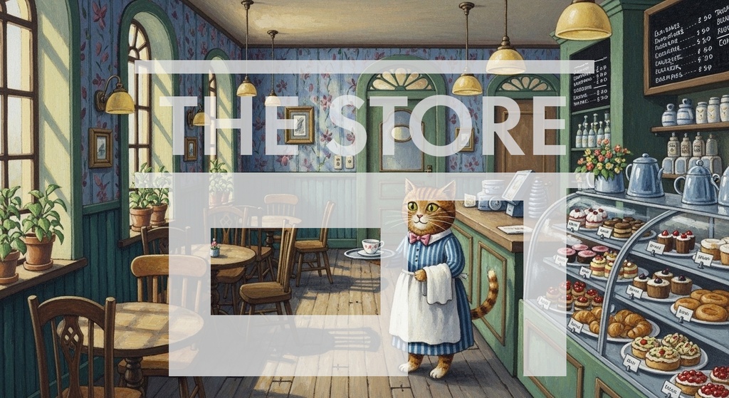 【イラスト素材】いろいろなカフェのイラスト