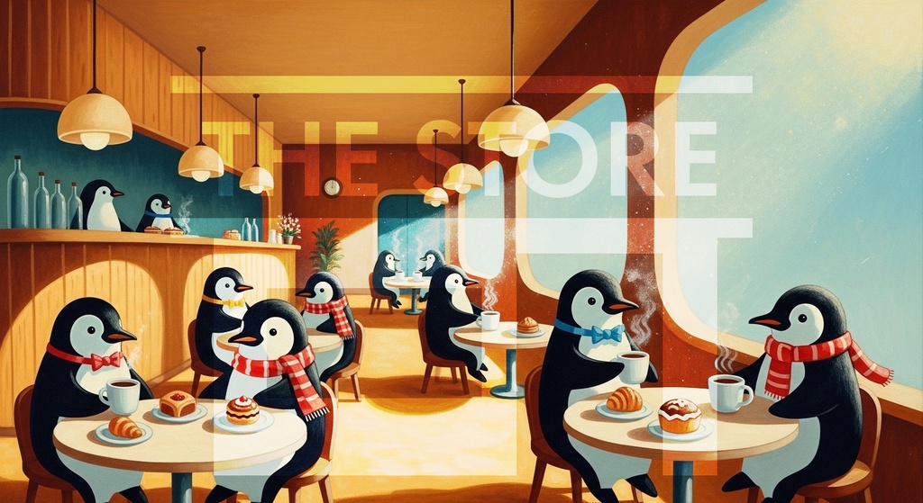 【イラスト素材】いろいろなカフェのイラスト