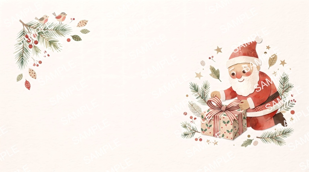 【イラスト素材】クリスマスの背景シリーズ