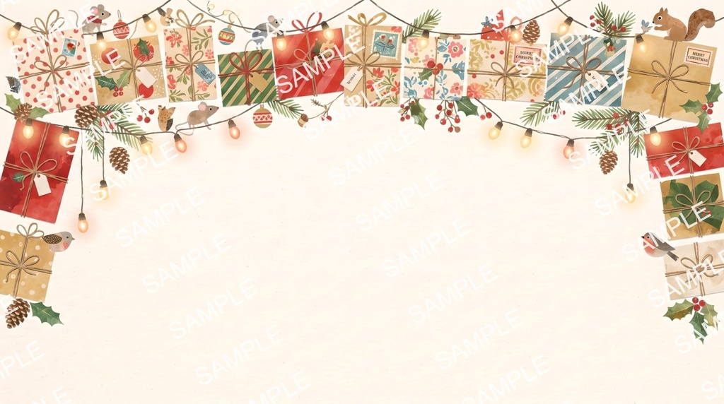 【イラスト素材】クリスマスの背景シリーズ