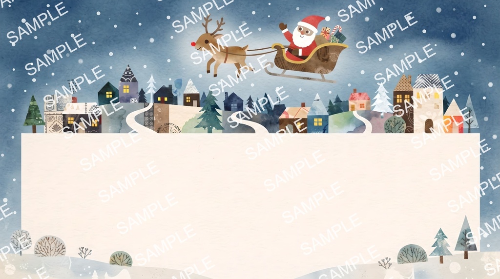 【イラスト素材】クリスマスの背景シリーズ