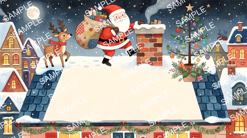 【イラスト素材】クリスマスの背景シリーズ
