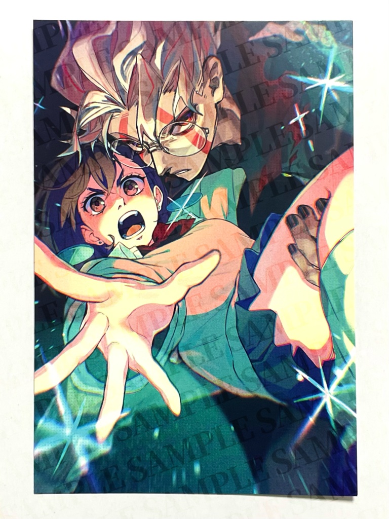 アクリルキーホルダー 👓🍑🦢⚽️+ポスターカードセット