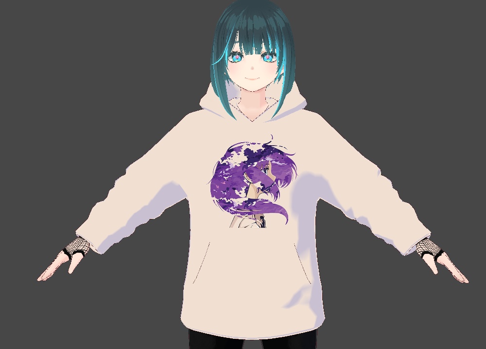 (Vroid) Night Hoodie