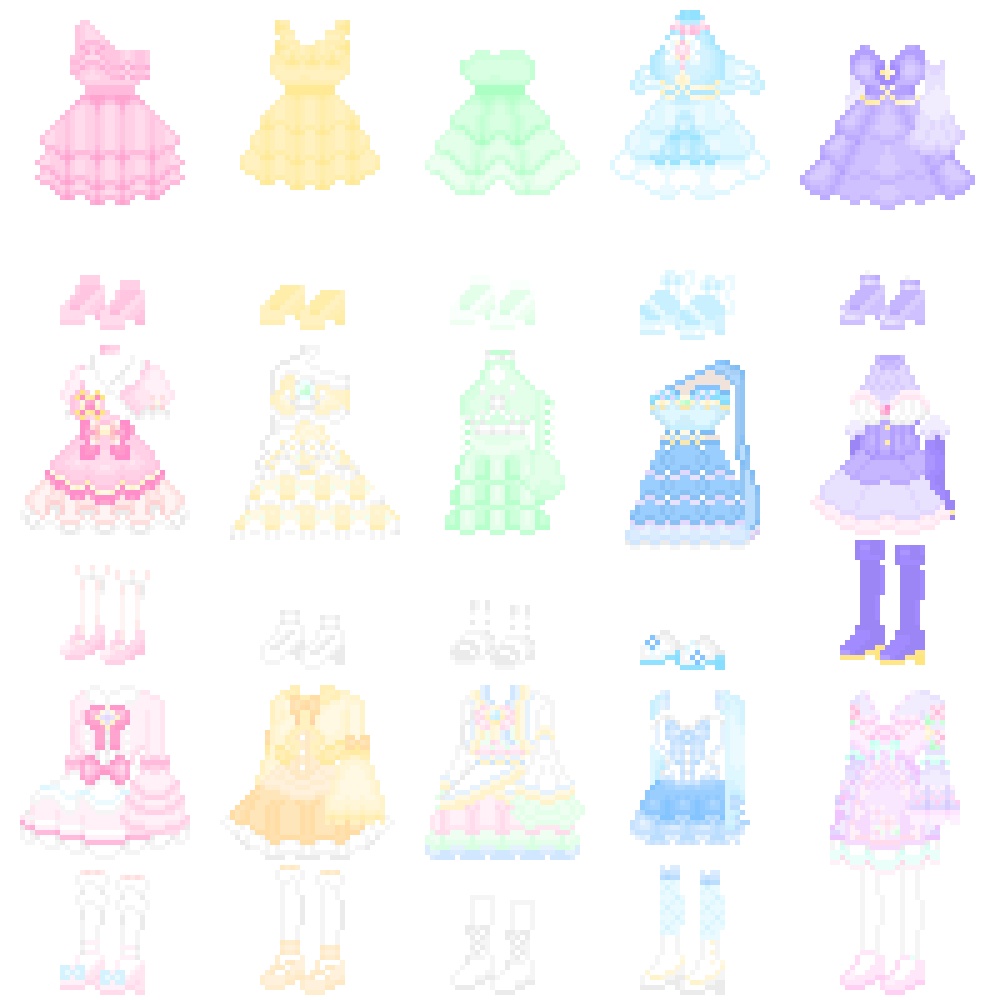 ドット絵　素材　96×96　15点セット