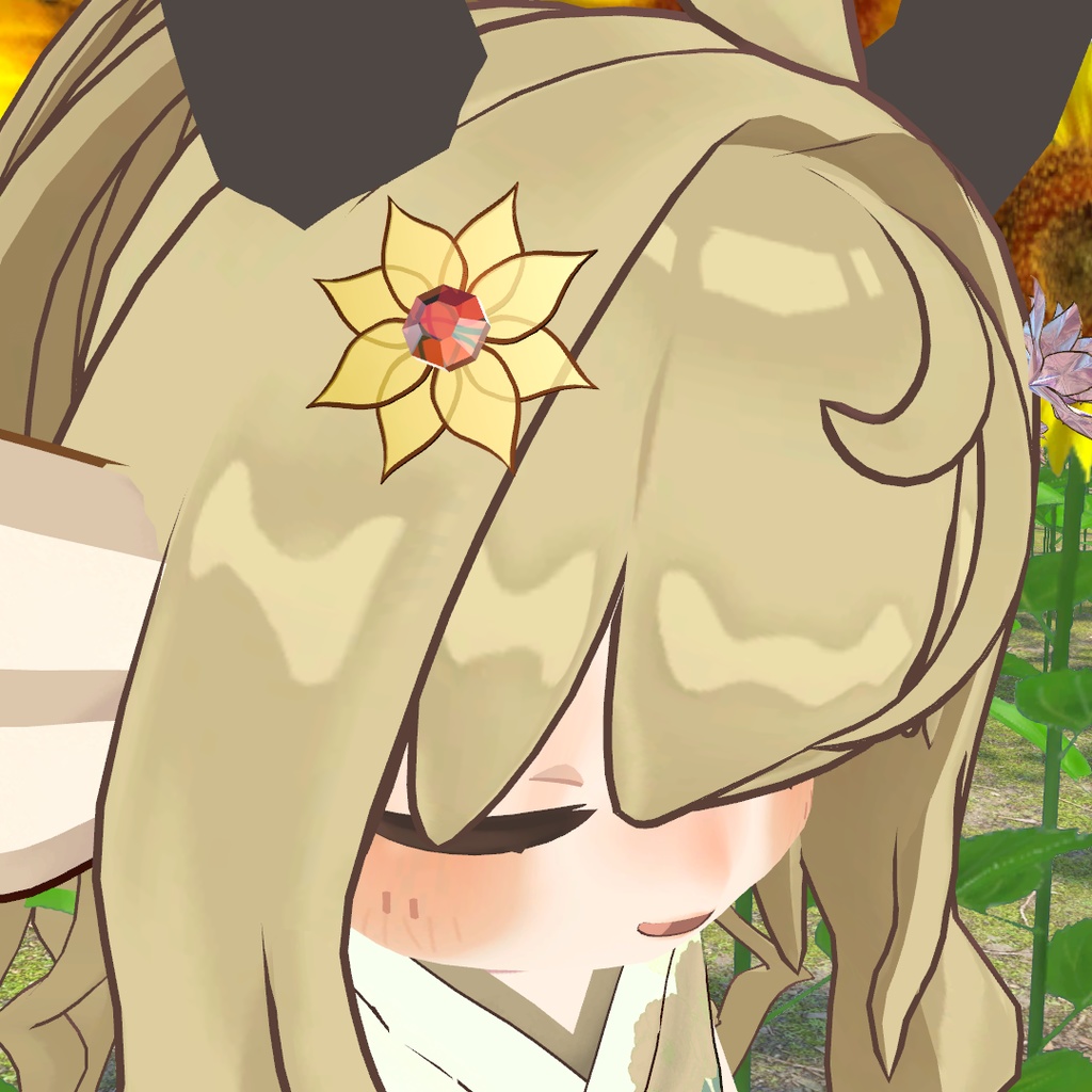 Sunny Bloom🌻【VRChat想定髪飾り】