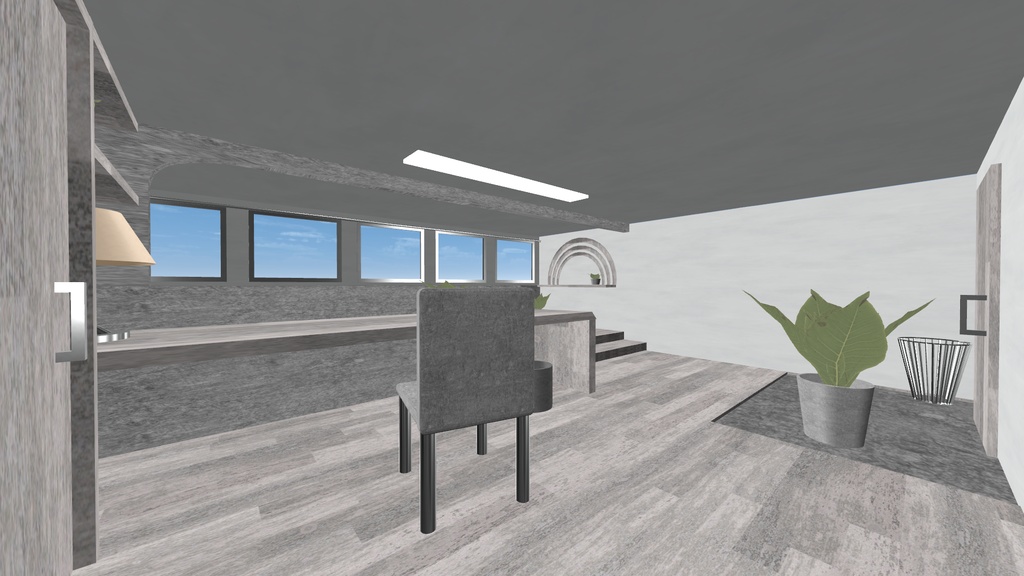 Simple mini modern house【VRC向けワールド】