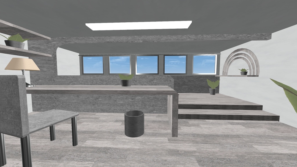 Simple mini modern house【VRC向けワールド】