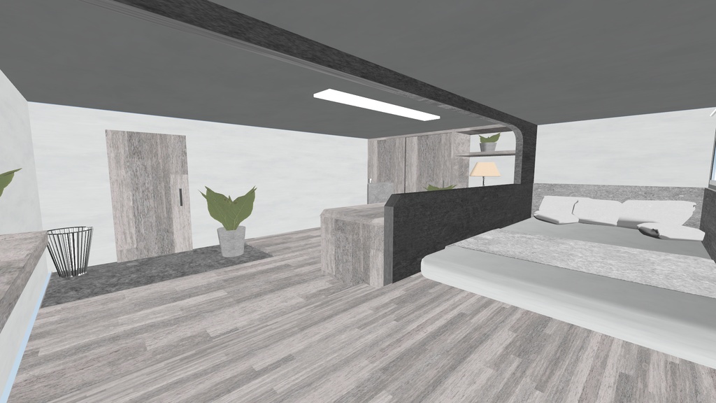 Simple mini modern house【VRC向けワールド】