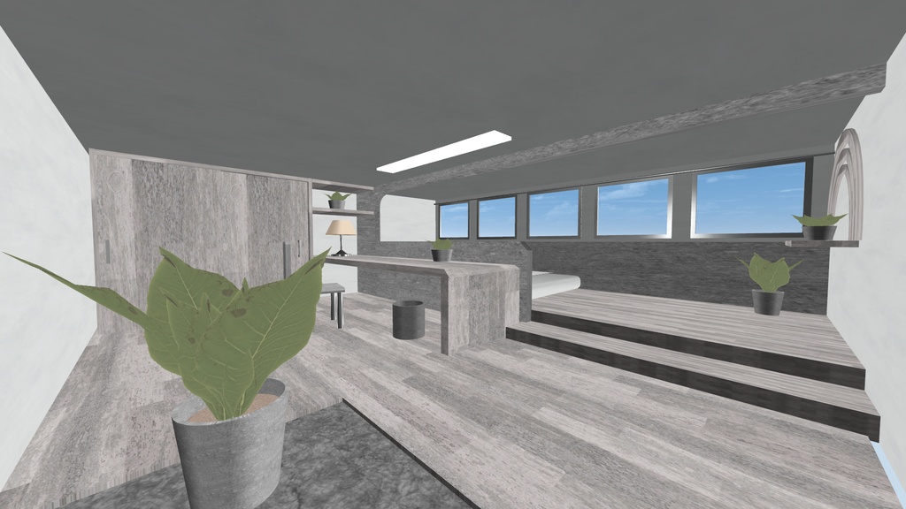 Simple mini modern house【VRC向けワールド】