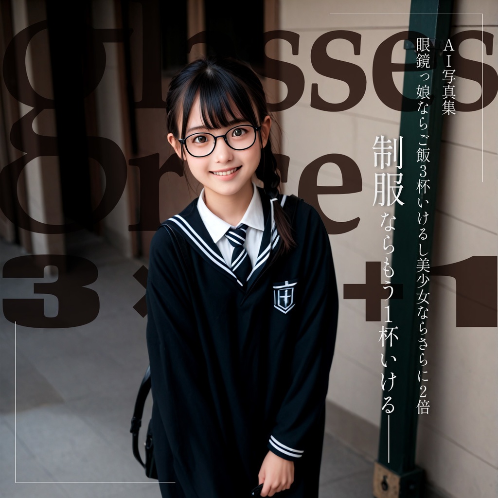 眼鏡っ娘ならご飯3倍いけるし美少女ならさらに2倍 制服ならもう1杯いける