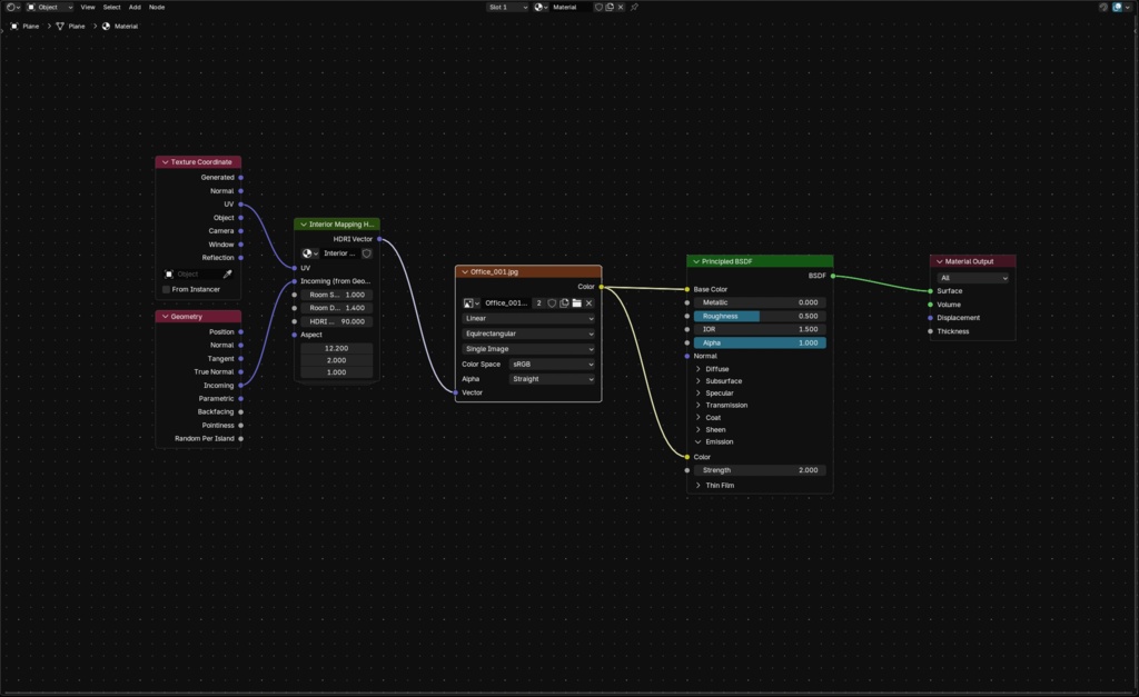 Interior Mapping Node