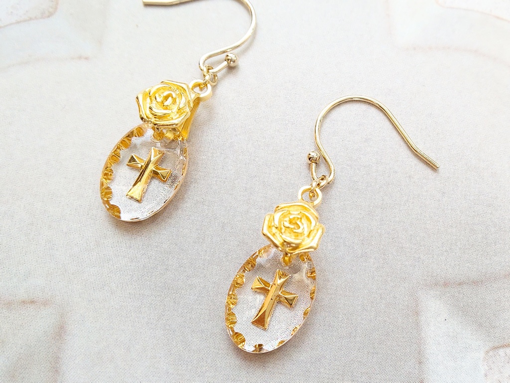 第五人格 納棺師(黄バラの骸)イメージピアス/イヤリング B