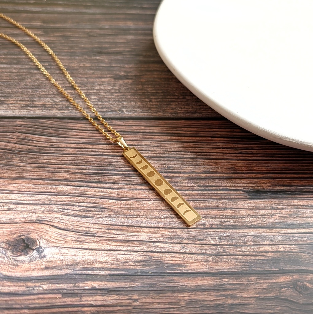 オリジナル 月相のネックレス