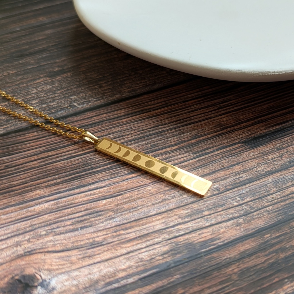 オリジナル 月相のネックレス