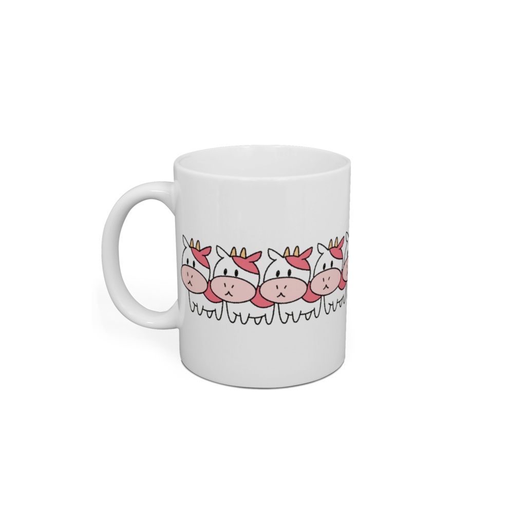 ウシさん行列マグカップ