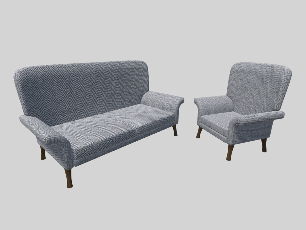 [VRC] Sofa Set (2 Types) / ソファ2種セット