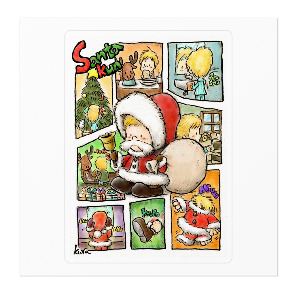 サンタくんシール