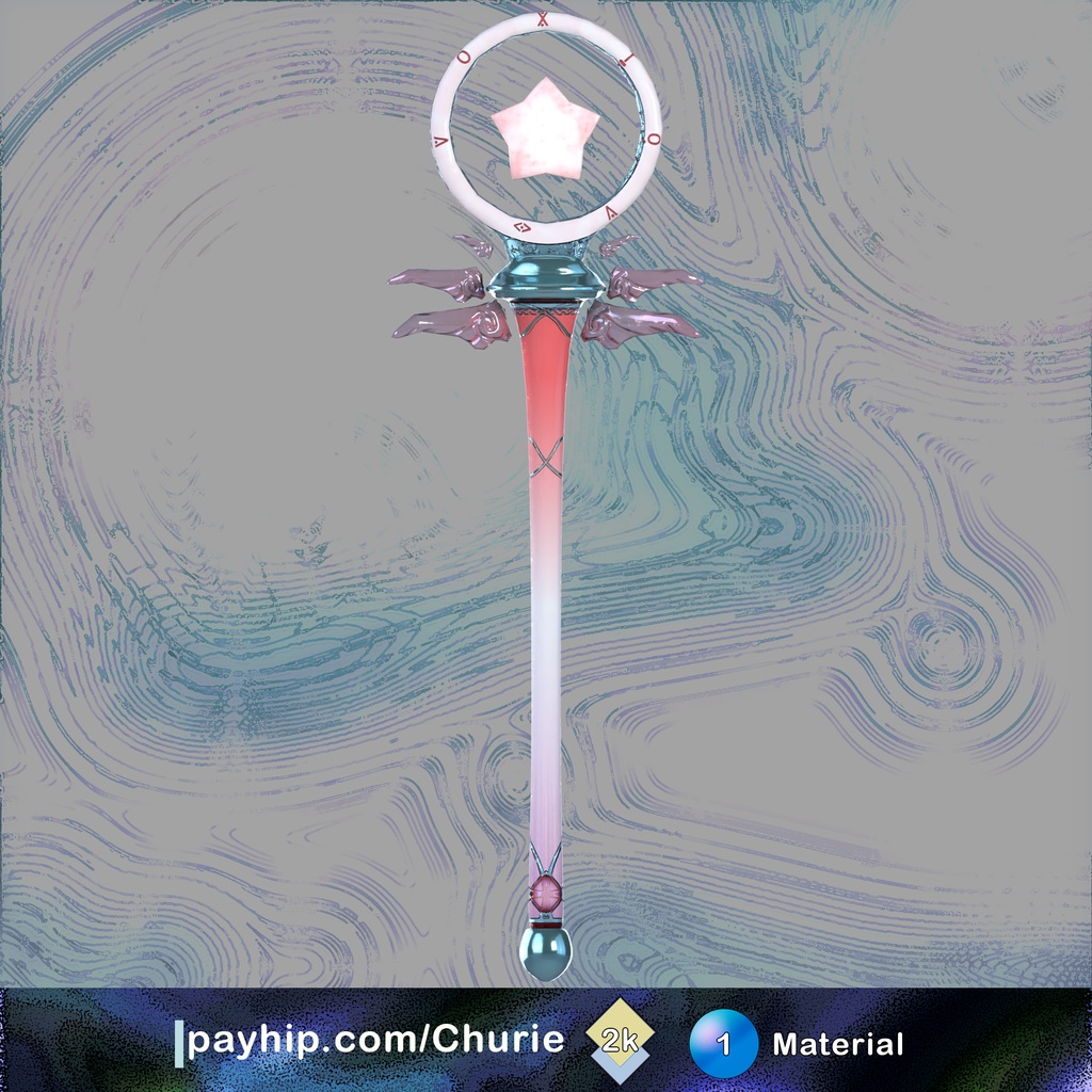 Winged Starry Magic Wand