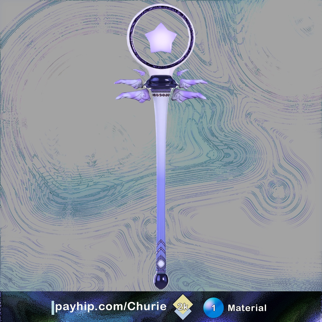Winged Starry Magic Wand