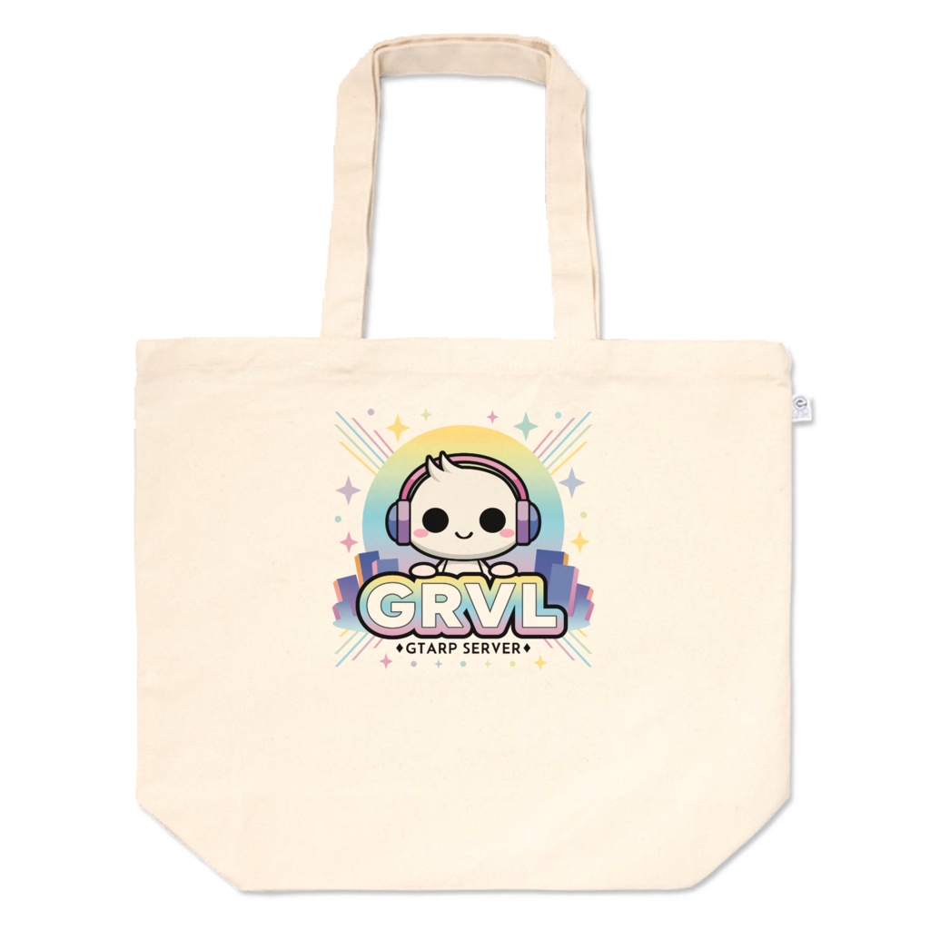 【S,M,Lサイズ】GRVLトートバッグ【各サイズ白,黒2種】