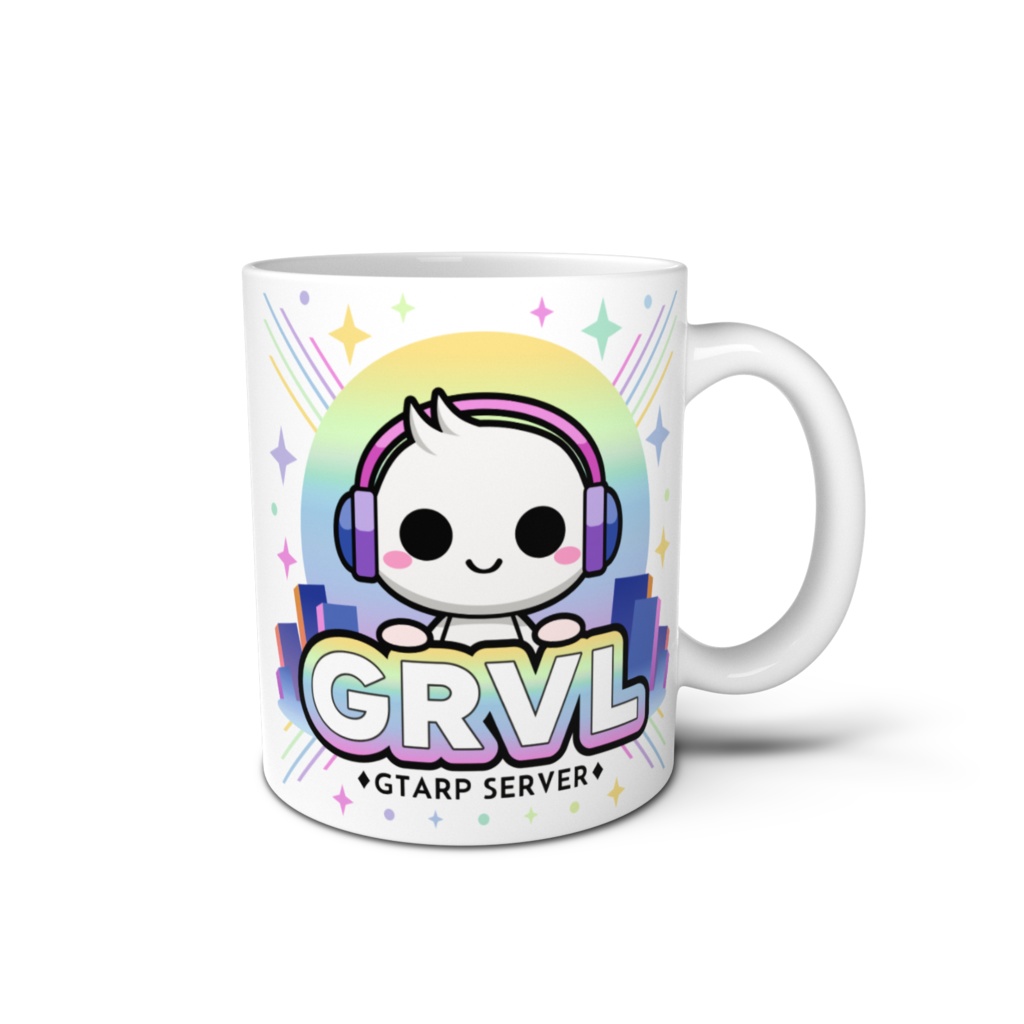 【白,黒】GRVLロゴマグカップ【全2種】