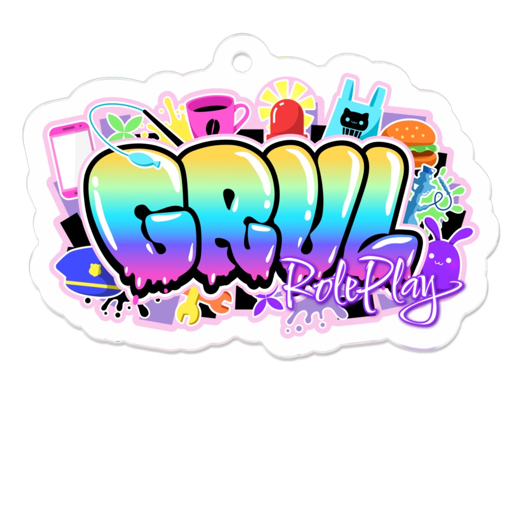 GRVLロゴアクリルキーホルダー