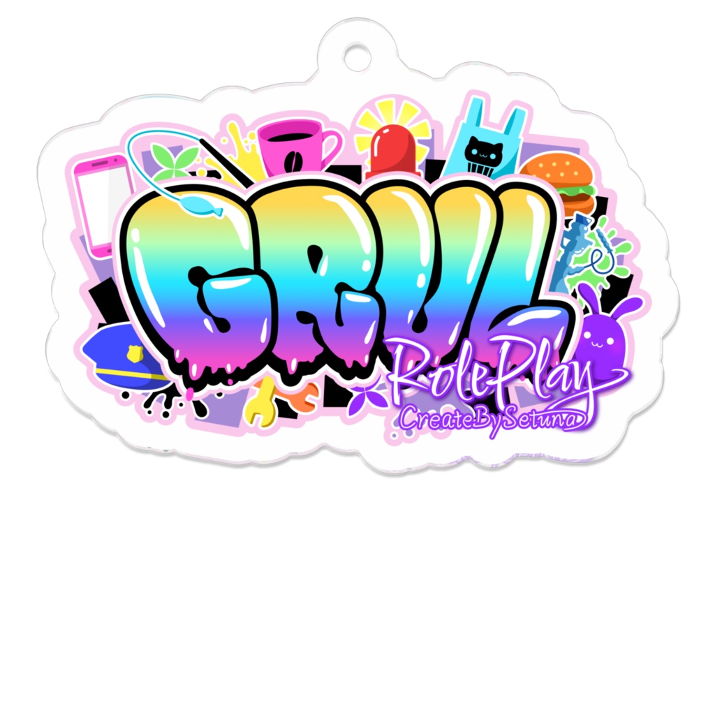 サイン入りGRVLロゴアクキー