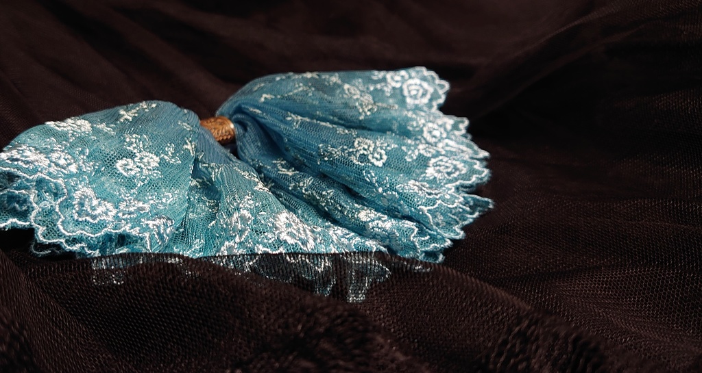 双子姫の手染めレースリボン