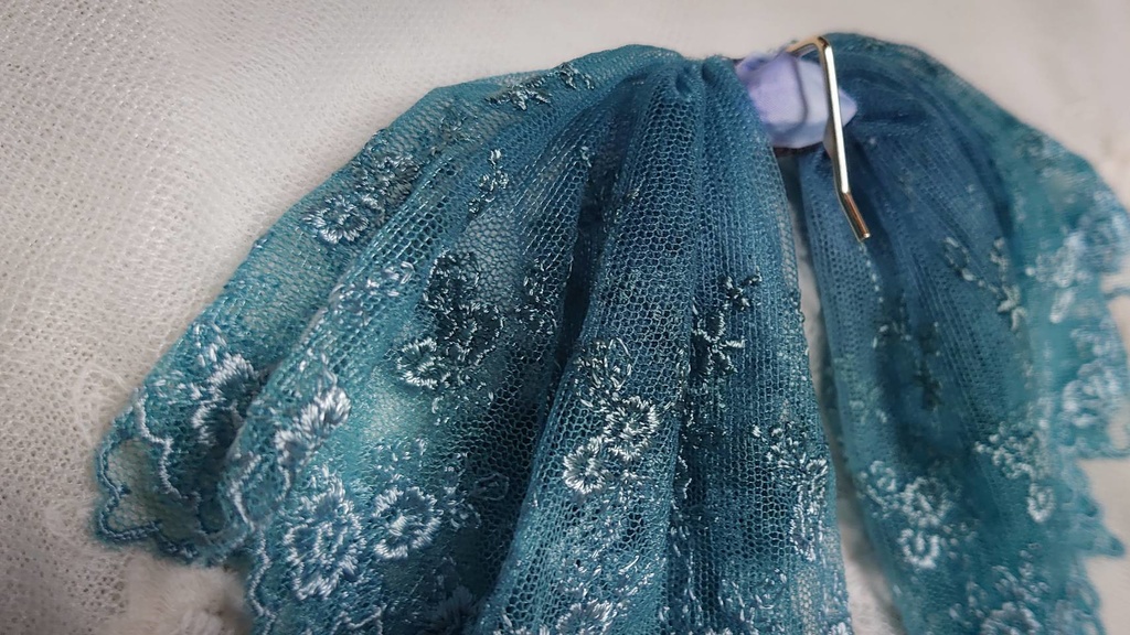 双子姫の手染めレースリボン