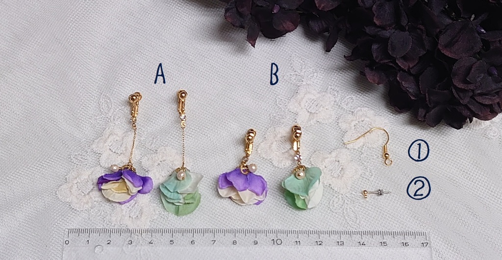 Romanイメージの耳飾り