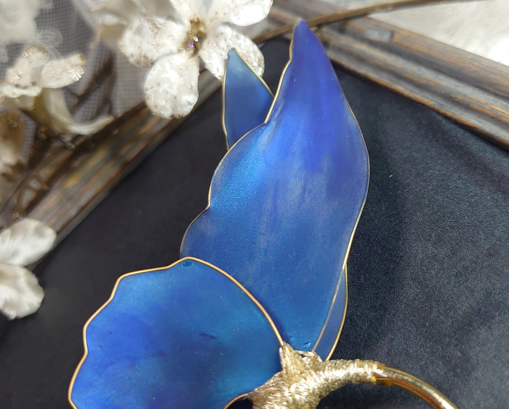 羽かんざし「瑠璃」※B品