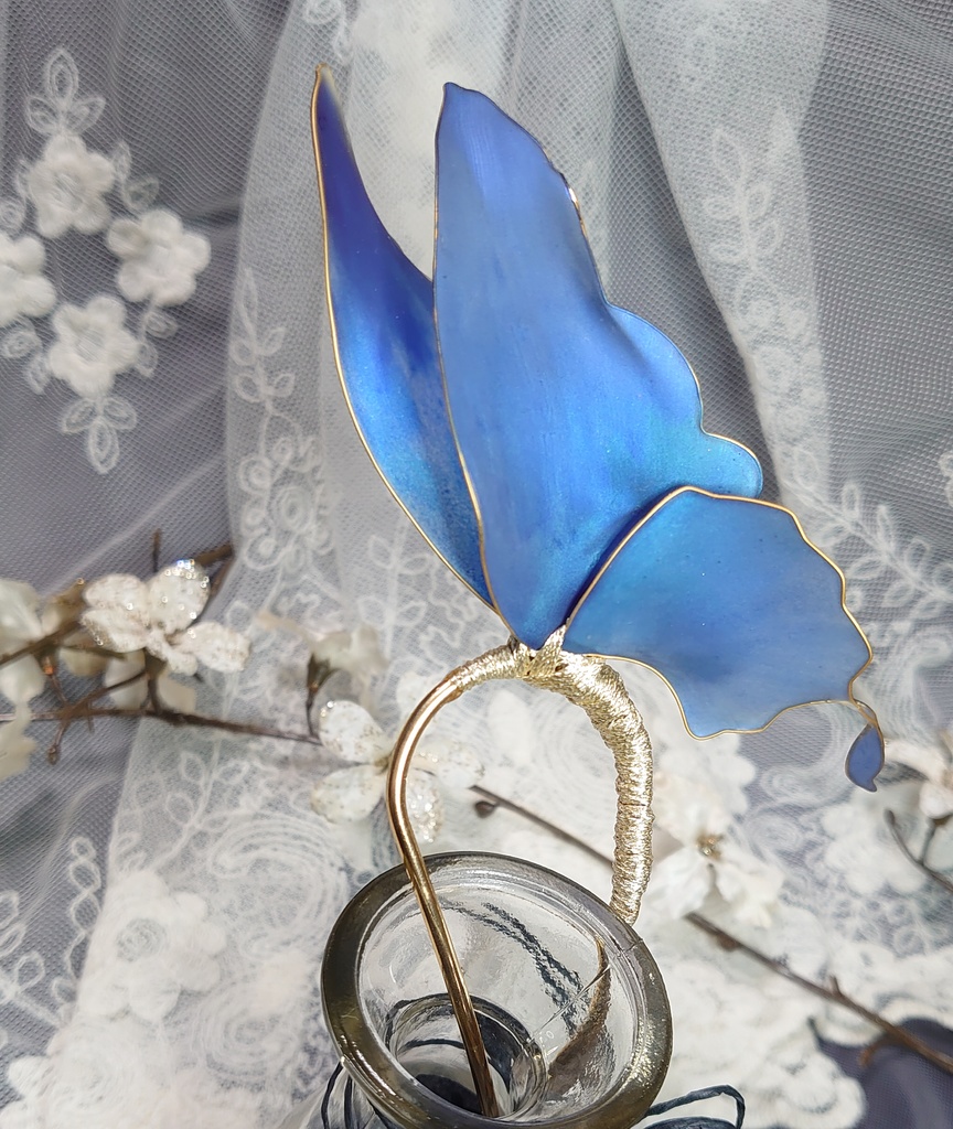 羽かんざし「瑠璃」※B品