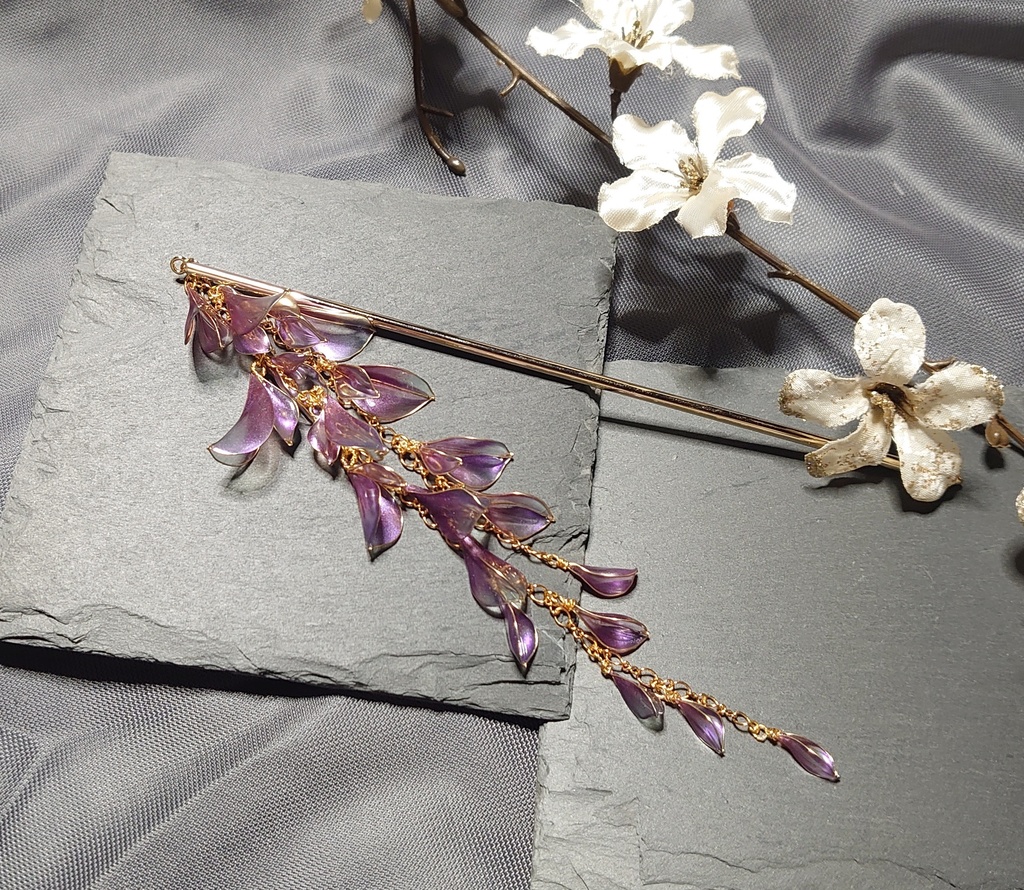 花かんざし「下がり藤」