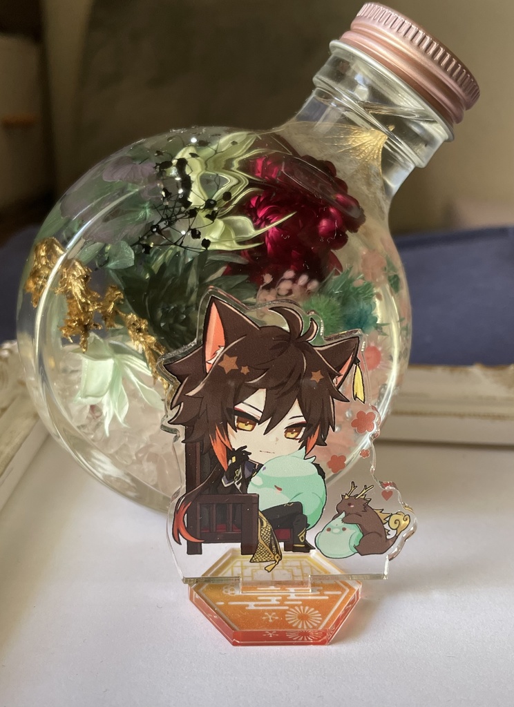 原神 鍾離 ねこ耳アクリルスタンド