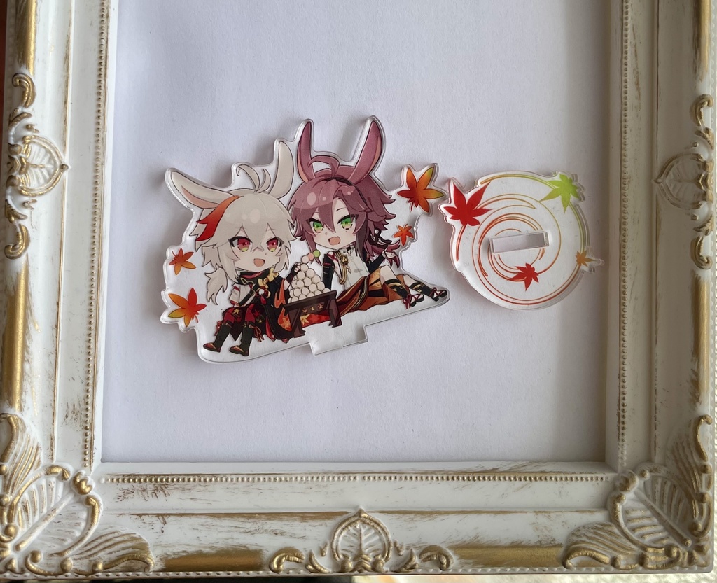 原神 楓原万葉 鹿野院平蔵 うさ耳お月見 アクリルスタンド - 猫猫 - BOOTH