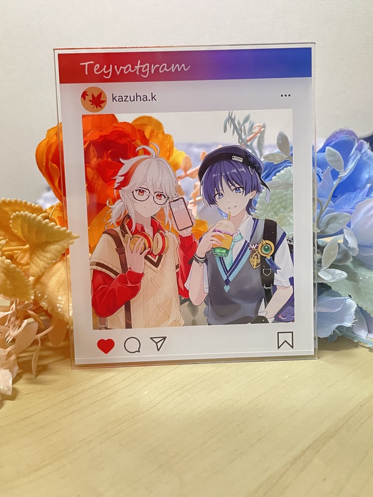 原神 楓原万葉 放浪者 インスタ風アクリルカード