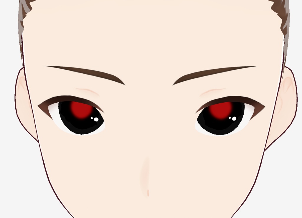 Glow red irises