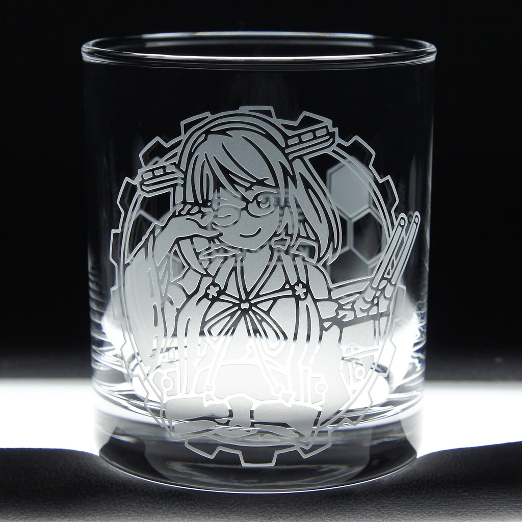 キャラクターグラス 霧島改二【フリー/ロック】