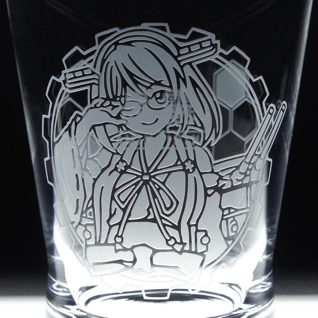 キャラクターグラス 霧島改二【フリー/ロック】