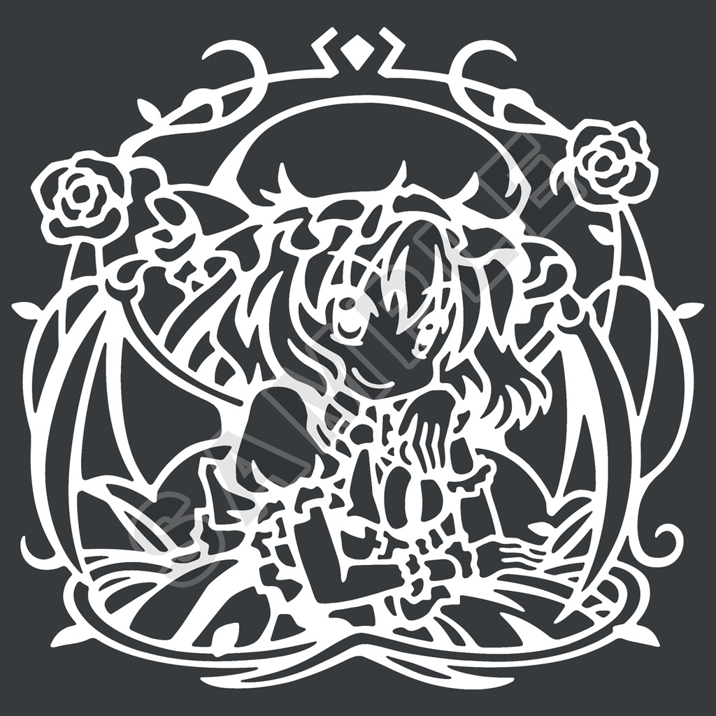 [4色] ステッカー(中) レミリア・スカーレット Ver.G