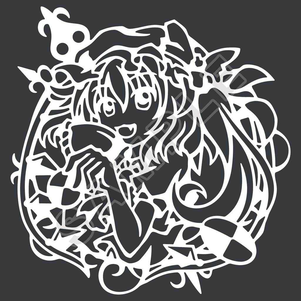 [4色] ステッカー(中) フランドール・スカーレット Ver.G